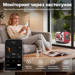 Генератор maXpeedingRODS інверторний, 2400GT, 2.0kW, ручний старт (MXR2400GT) - мініатюра 8