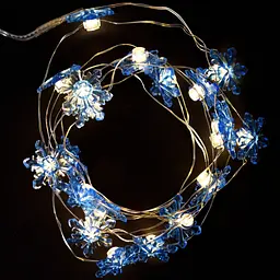 Гірлянда світлодіодна Yes! Fun Сніжинки 20 LED на мідному дроті та батарейках тепло-біла 2.2 м (801212) - мініатюра 4