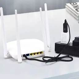 Кабель перетворювач напруги з USB 5V на DC 12V (5.5/2.1mm) 0.8м для модемів Wi-Fi роутерів хабів світильників від Power Bank UKC 12в - мініатюра 3