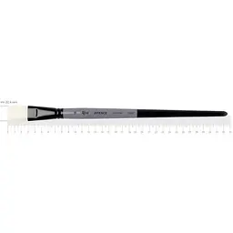 Пензель синтетика плоска INTENSE 1668F №18 довга ручка Rosa