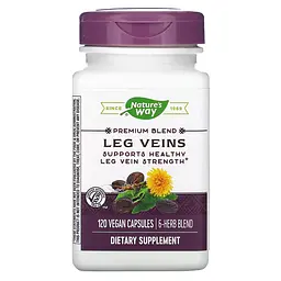 Натуральна добавка Nature's Way Leg Veins, 120 вегакапсул