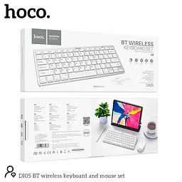 Набір Миша та клавіатура HOCO BT wireless keyboard and mouse set DI05 (Ukr/Ru/En) - мініатюра 2