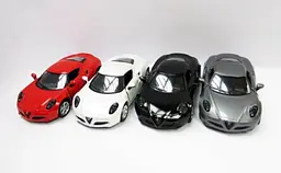 Металева інерційна легкова модель Alfa Romeo 4C 2013 5", відкриваються двері (В асортименті) - мініатюра 3
