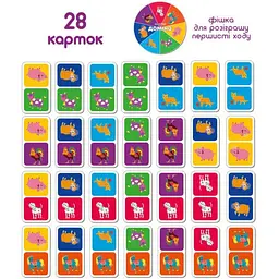 Гра настільна розвиваюча Magdum Доміно Тварини (ME5032-22) - мініатюра 3