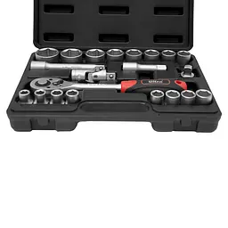 Набір насадок торцевих Ultra 1/2" 21 шт CrV Taiwan (6003062) - мініатюра 4