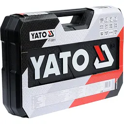 Набір головок торцевих Yato квадрат 1/2", 3/8", 1/4" з інструментами та насадками 150 шт. (YT-38811) - мініатюра 6