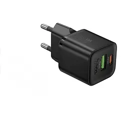 Мережевий зарядний пристрій Hoco N65 Ingenious PD20W+QC3.0 charger (EU) чорний