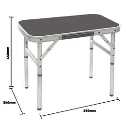 Складний стіл Bo-Camp 56x34 cm Grey (1404394) - мініатюра 4