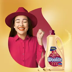 Засіб для прання рідкий Woolite для кольорових тканин з Кератином 3.6 л - мініатюра 3