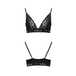 Еластичний топ з мереживом Passion TOP black L - мініатюра 6