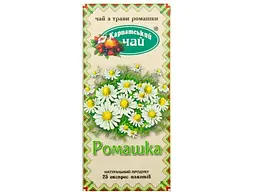 Чай пакетований трав'яний Карпатський чай ф/п Ромашка 1г 25 пакетиків
