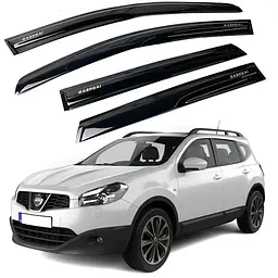 Дефлектори вікон вітровики Acrylic для Nissan Qashqai 2007-2014 Гнучкі