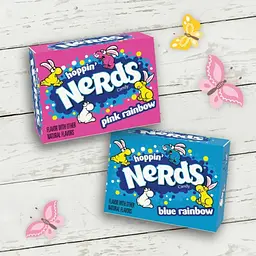 Конфеты Nerds Hoppin' Blue Rainbow & Pink Rainbow Mini Boxes 174г - миниатюра 3