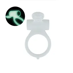 Ерекційне кільце Dorcel Power Clit White PHOSPHO з вібрацією, світиться у темряві Dorcel MD1397 90545 - мініатюра 4