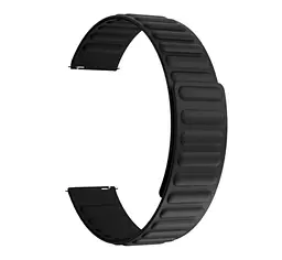 Силіконовий магнітний ремінець Primolux Magnet для годинника Xiaomi Amazfit Bip U/Amazfit Bip S Black - мініатюра 2