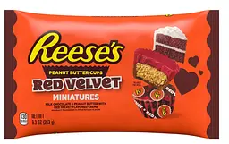 Шоколадні цукерки Reese's Miniatures Red Velvet Cups Valentine's з арахісовою пастою 263г - мініатюра 2