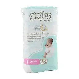 Підгузки Giggles Premium 1 Newborn 2-5 кг 40 шт (8680131206872)