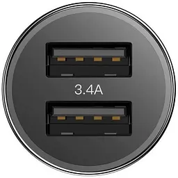 Автомобільний зарядний пристрій Baseus Small Screw 2USB 3.4A CAXLD-C01 Black - мініатюра 10