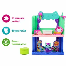Ігровий набір Ванна кімната MerCat у спа-салоні Ляльковий будиночок Габбі Spin Master Gabby's Dollhouse 10 елементів від 3 років (SKU-185) - мініатюра 3