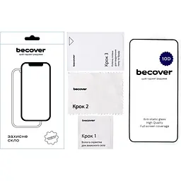 Захисне скло BeCover для Samsung Galaxy S25 SM-S931 10D Black (712721) - мініатюра 2