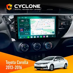 Штатна магнітола Toyota Corolla 2013-2016 Cyclone C10-013 4x64 DSP 4G Cyclone (НФ-00006520)