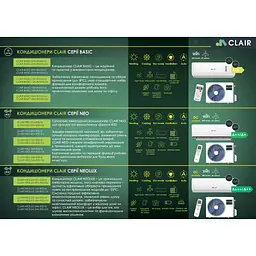 Кондиціонер Clair NEO-12A-R32-IU/NEO-12A-R32-OU Neo - мініатюра 7