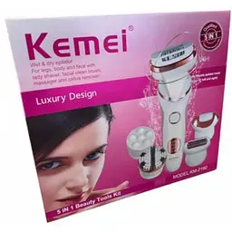 Епілятор жіночий Kemei KM-2190 зі змінними насадками 5 в 1 (40972-km-2190_921) - мініатюра 3