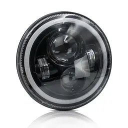 Фара LED ВАЗ 2101 2121 ВОЛГА ГАЗ КАМАЗ УАЗ 178 мм 7" 45W ближній+далекий+ходові вогніПД 210089 З 219263