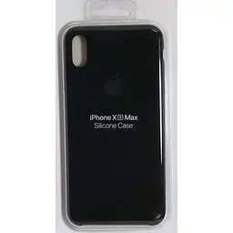 Оригінальний силіконовий чохол Apple Silicone Case для iPhone XS Max (6.5") Black (MRWE2ZM/A) - мініатюра 2