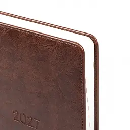 Щоденник діловий Leo Planner 2027 Status А5 твердий коричневий 368 сторінок (252723) - мініатюра 3