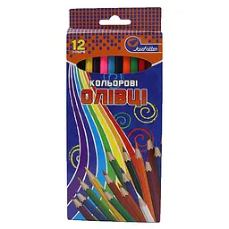 Олівці дерев'яні кольорові Радуга 12 кольорів J. Otten