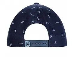 Бейсболка Buff Kids Baseball Cap arrows denim Синій-Білий - мініатюра 2