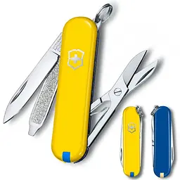 Ніж Victorinox Classic SD Ukraine 58мм,7функ,жовт-син - мініатюра 3