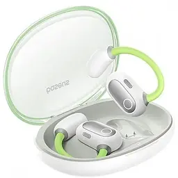 Навушники Baseus Eli Sport 1 Open-Ear TWS Earbuds, IPX4, BT5.3, 65mAh, 600mAh, 7.5h, Green A00064400641-00