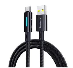 Кабель Baseus Lit Button-Control Fast Charging Data Cable USB-A to USB-C 2m з індикатором (P10379002121-01)