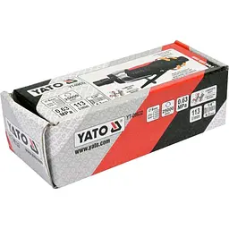 Шліфмашина пневматична пряма YATO зі сполуч. Ø=1/4 роб. тиск- 6.3 Bar витр. повітря-113л/хв (YT-09632) - мініатюра 4