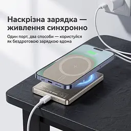 Магнітний павербанк Essager з бездротовою зарядкою 15 Вт та швидкою PD 20 Вт на 5000 мАг - мініатюра 3