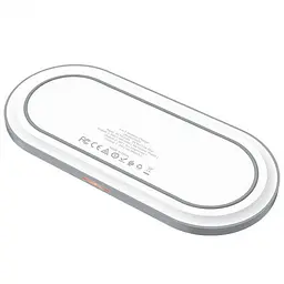 Бездротовий зарядний пристрій Hoco Handsome 3-in-1 Charger CW24 (White) [58571] - мініатюра 3