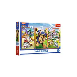 Пазл Trefl Paw patrol Собача банда 3 х 80 елементів (5900511348866)