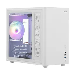 Корпус 2E Credo Plus V350WG без БР 1xUSB3.0 1х USB 2.0 1xUSB Type-C 3x120мм VGA 350мм LCS ready TG Side Panel mATX білий