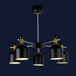 Люстра стельова Levistella 756LPR1026-5 BK