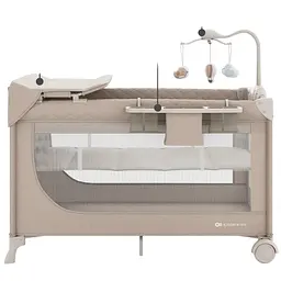 Ліжко-манеж з пеленатором Kinderkraft Leody Up Beige (KCLEODUPBEG00AC)
