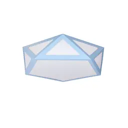 Люстра стельова LED Levistella 752L66 BLUE, 50W, голубий метал, білий акрил, сучасний стиль