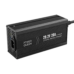Зарядний пристрій для акумуляторних батарей LiFePO4 29.2V/20A Power Queen P24V20A-BCHA-MINI-X (44-00530) - мініатюра 6