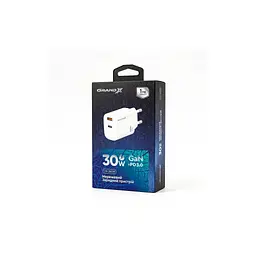 Зарядний пристрій Grand-X GaN 1xUSB-C + 1xUSB QC3.0 36W white (CH-360W) - мініатюра 5