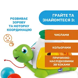 Сортер Chicco Черепаха, в асортименті (10622.00) - мініатюра 7