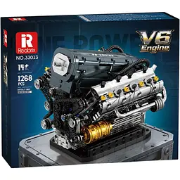 Конструктор Reobrix Двигун V6 з рухомими поршнями (33013) [171945] - мініатюра 4