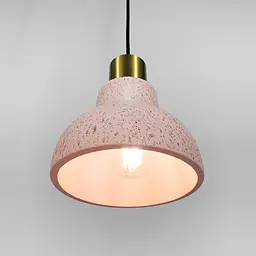 Підвіс Terrazzo Toco із рожевим бетонним плафоном в стилі Ар-деко Line.F MJ 167/1 RED - мініатюра 5