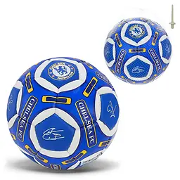 Футбольний м'яч Chelsea FC, розмір №5, 32 панелі, синьо-біло-жовтий (FP114)