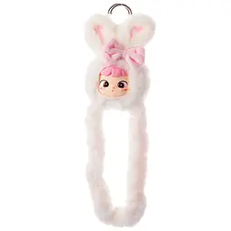 Колекційна м'яка іграшка з кільцем Tangle х Cimmy Fluffy Bunny Snowy (HWTANGLE01S01-WC02)